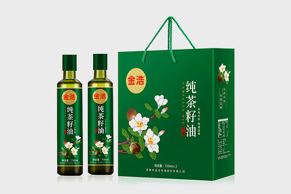 金浩山茶油包装设计创意分析